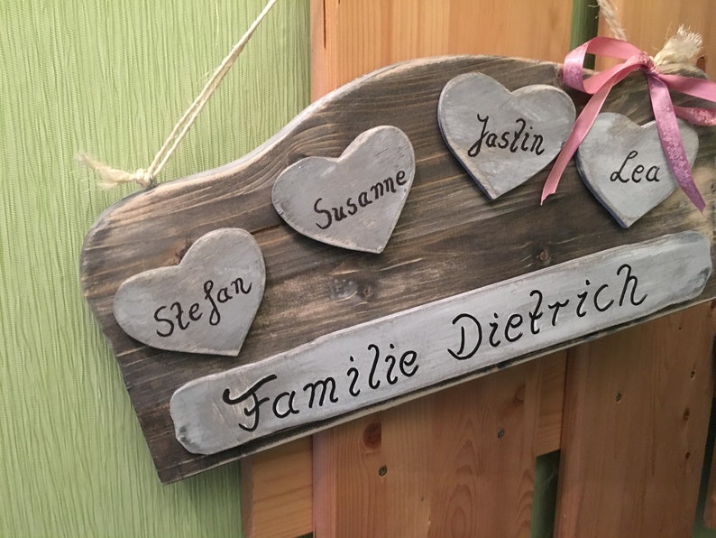 Name badge in Shabby