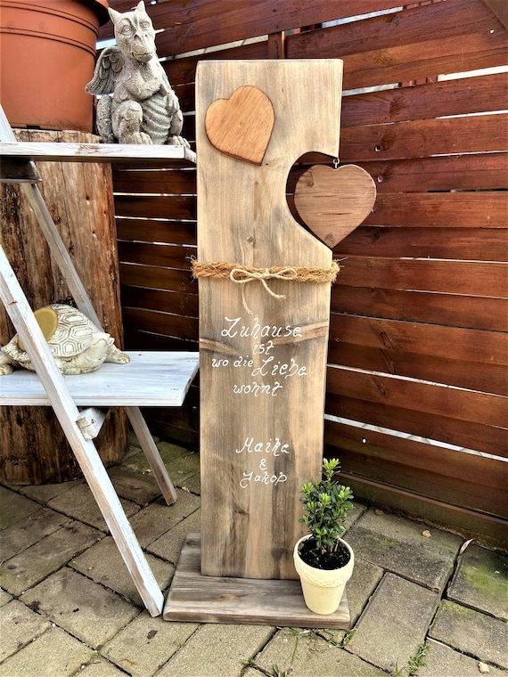 Luidruchtig Straat Zwembad Houten bord houten display stele tuindecoratie hout - Etsy België