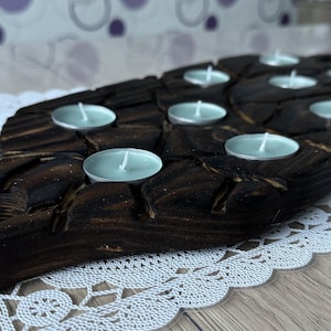 decorative beams, tealight holders, candlesticks