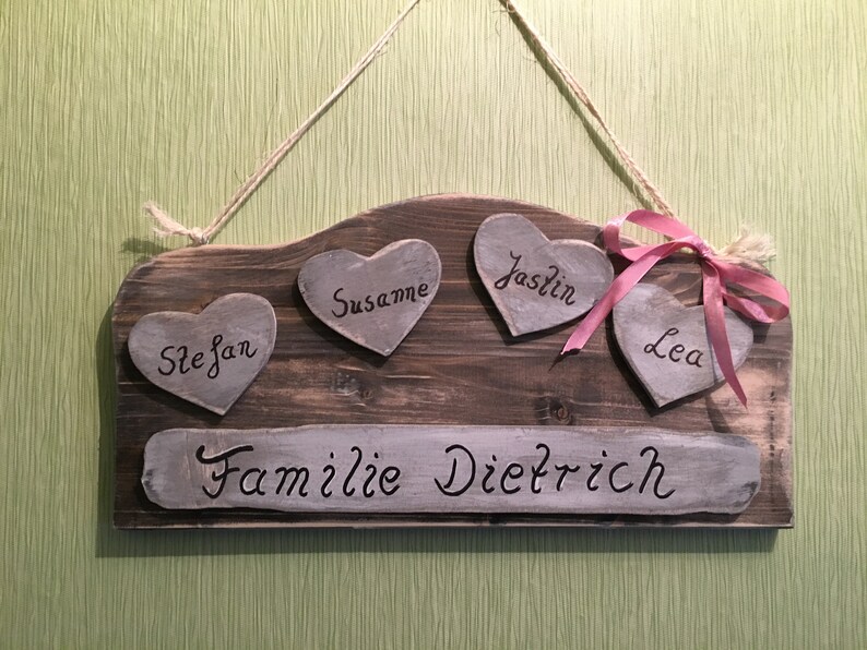 Name badge in Shabby