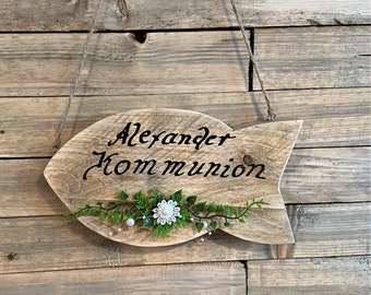 Plaque de porte Communion/Confirmation