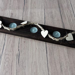 decorative beams, tealight holders, candlesticks