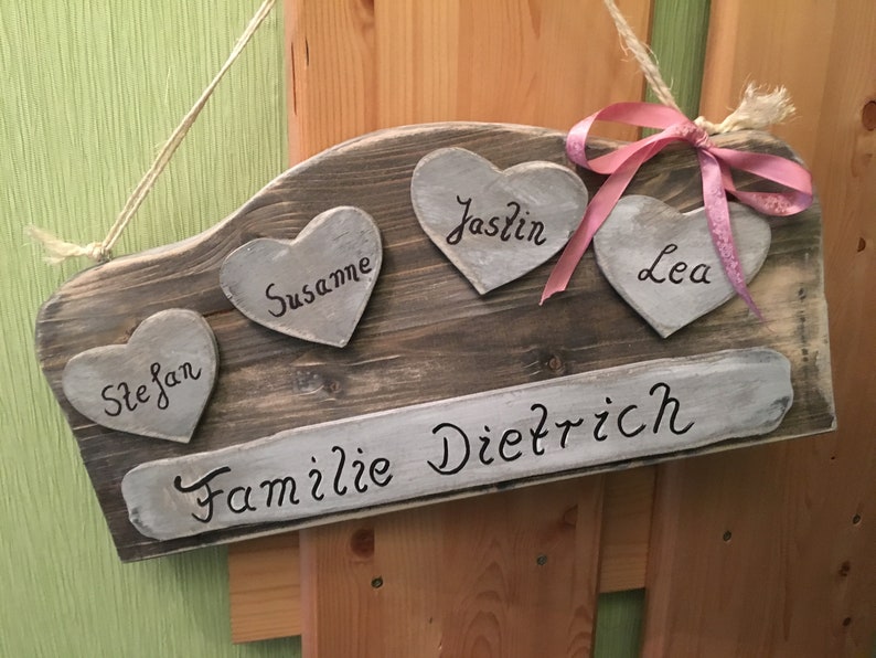 Name badge in Shabby