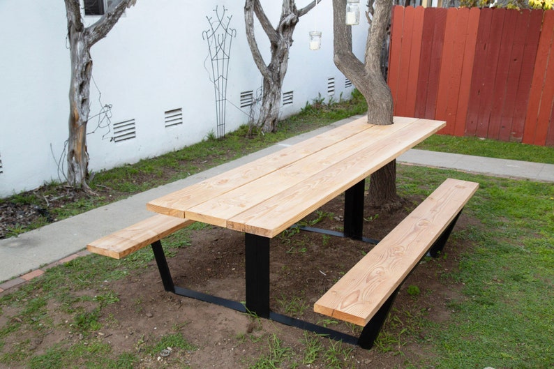 Modern Picnic Table Etsy