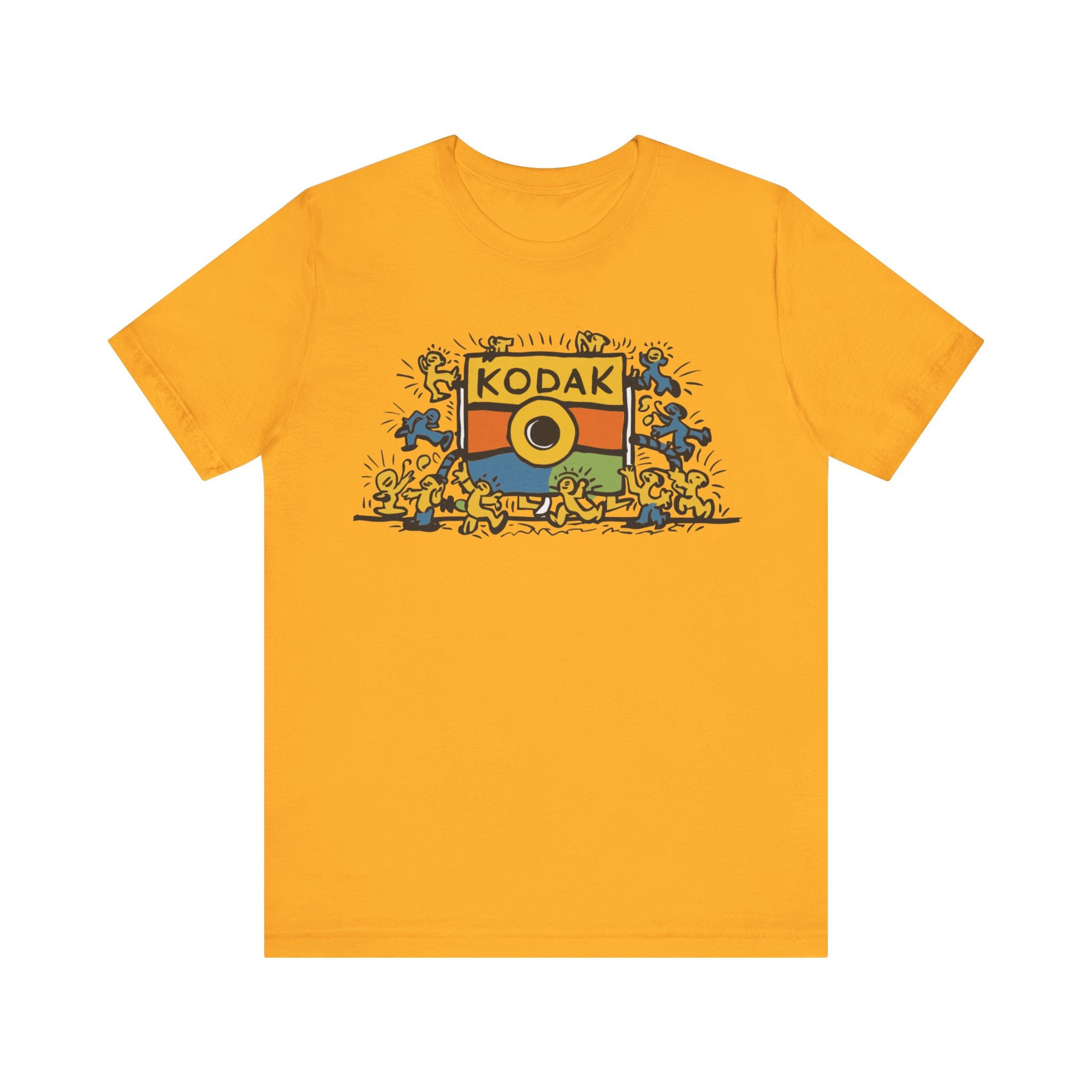 ★KODAK★ Summer Back Graphic Sorona Short Sleeve T-shirt SB Kodak Apparel Unisex Sorona Rainbow Logo Short Sleeve Tee