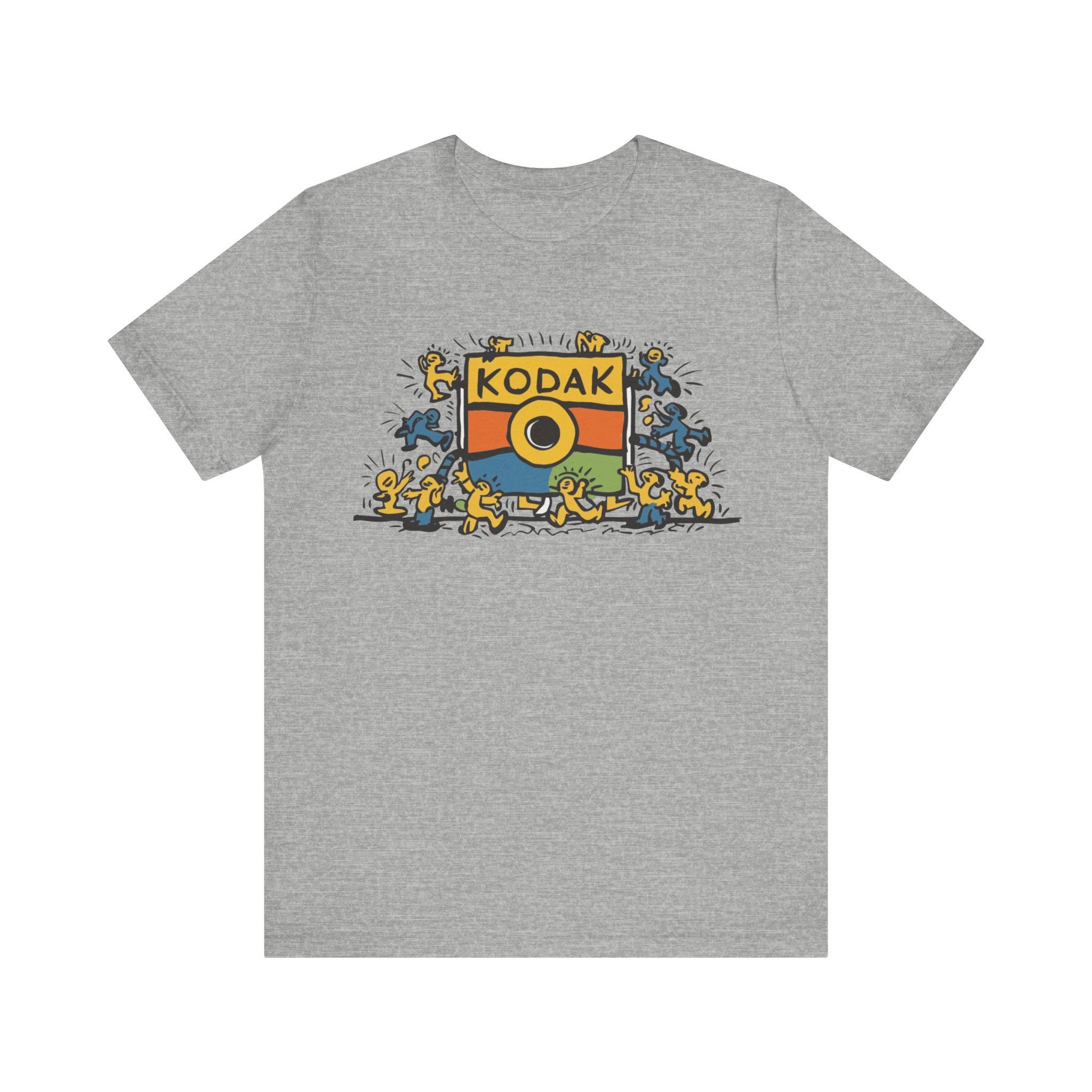 ★KODAK★ Summer Back Graphic Sorona Short Sleeve T-shirt SB Kodak Apparel Unisex Sorona Rainbow Logo Short Sleeve Tee