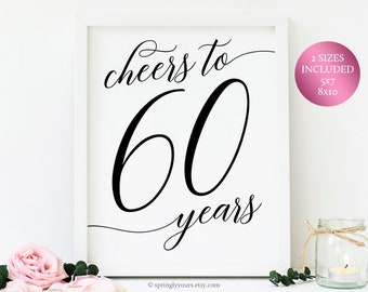 Cheers To 80 Years Sign 80th Birthday For Mom For Dad 80 Year Etsy