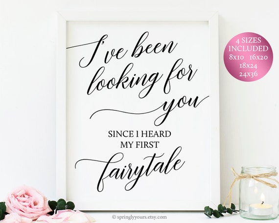 Wedding Love Quote Signs Fairytale Wedding Decorations Signs Etsy