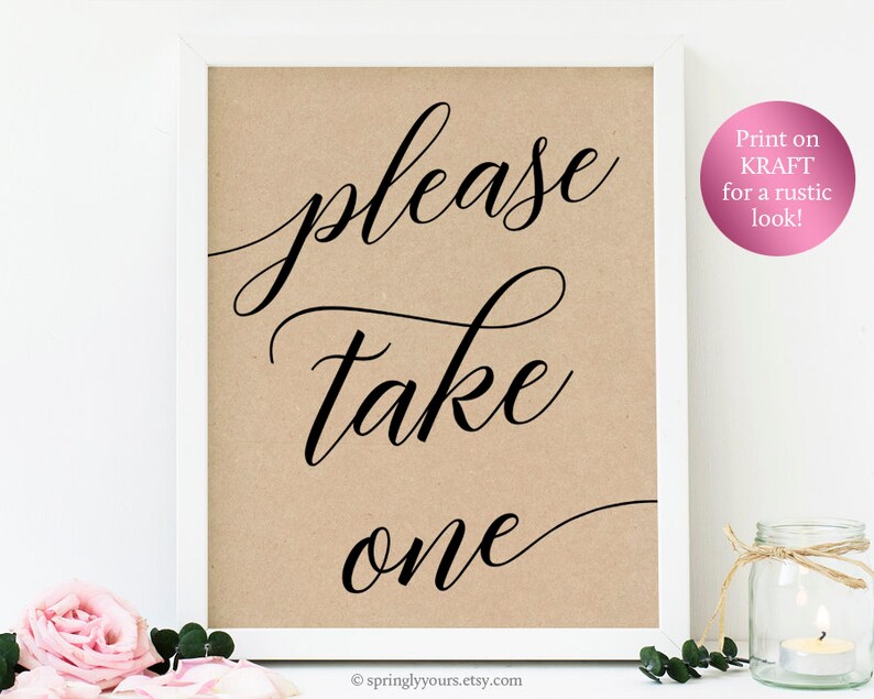 Please Take One Sign Printable Please Take One Sign Baby Etsy