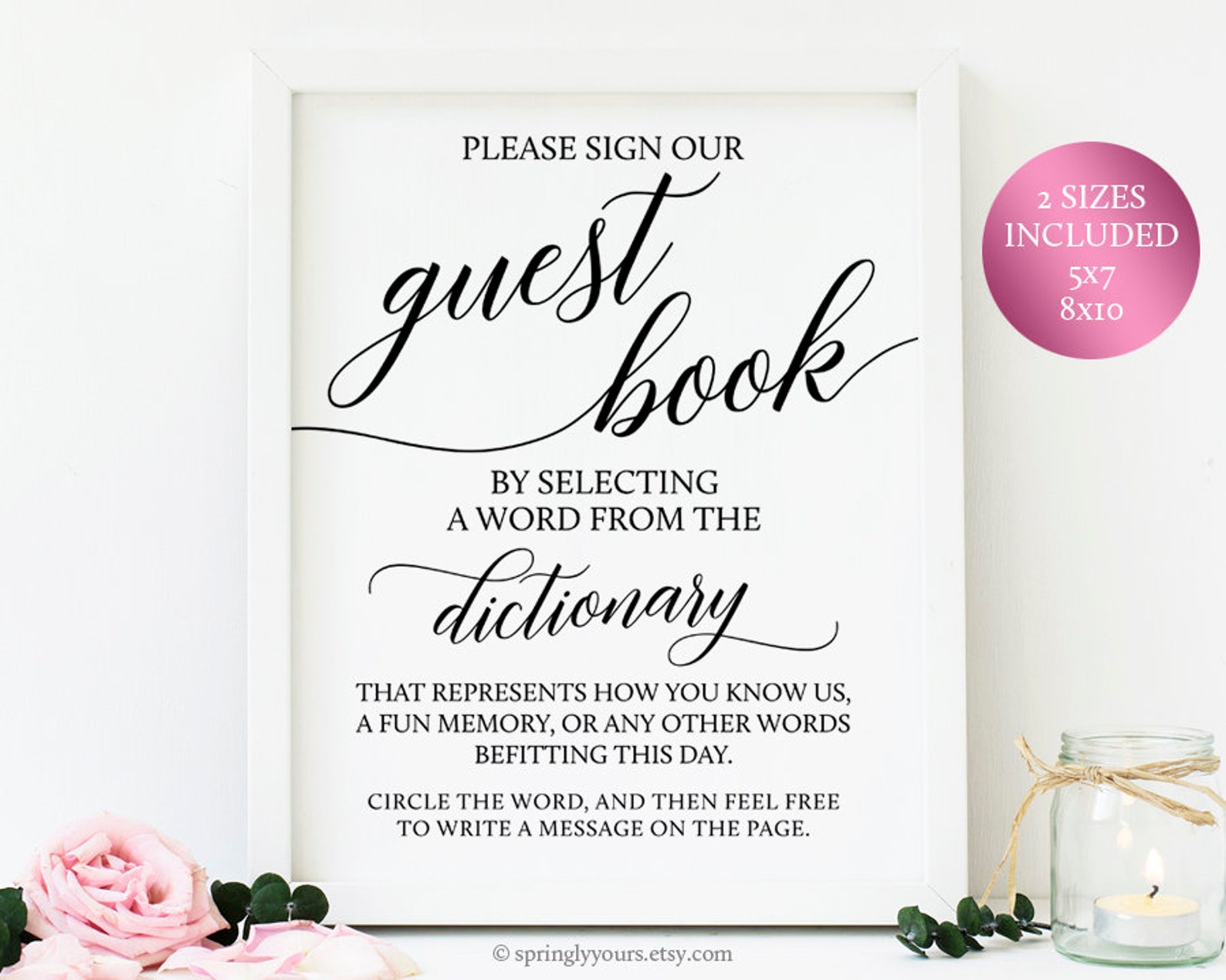 Dictionary Guest Book Sign Dictionary Guestbook Sign Library Etsy