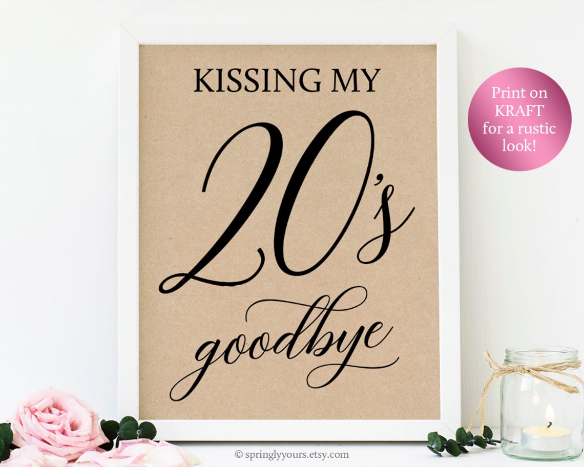 30th birthday sign for her for him printable 30th birthday