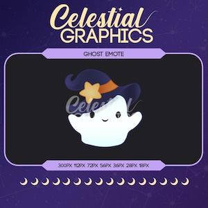 Orange Ghost Twitch Emote, Badge, Channel Points, Discord Chat, Halloween Graphics Digital Download