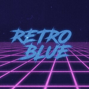 Retro Blue Stream Package || Twitch Overlay || Stream Overlay