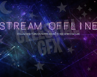 New Dimension Offline Screen || Twitch Overlays || Stream Graphics|| Stream Overlays