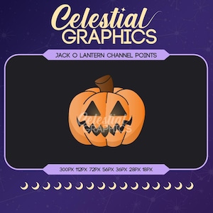 Orange Pumpkin Twitch Channel Points Icon, Emote, Digital Download