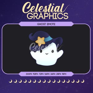 Blue Ghost Twitch Emote, Badge, Channel Points, Discord Chat, Halloween Graphics Digital Download