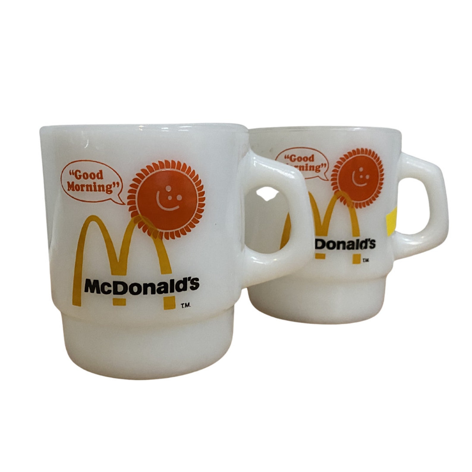 ZELDZAME McDonalds Coffee Cup SET van 2 Vintage Etsy