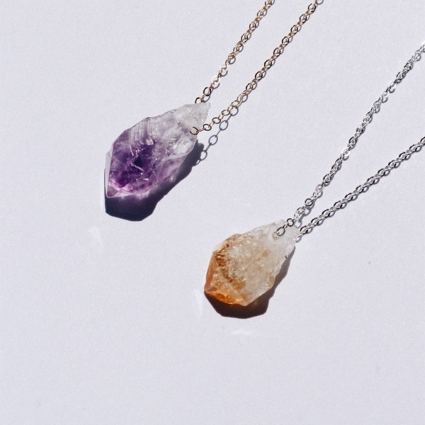 Collier Amethyste / Citrine