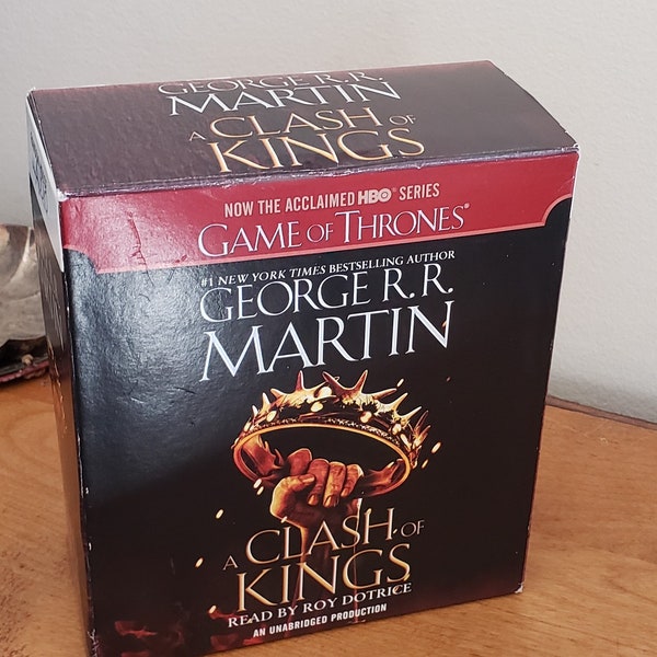 GAME OF THRONES- A Clash of Kings by George R.R. Martin Random House Audio read by Roy Dotrice 30 cd's in original condition