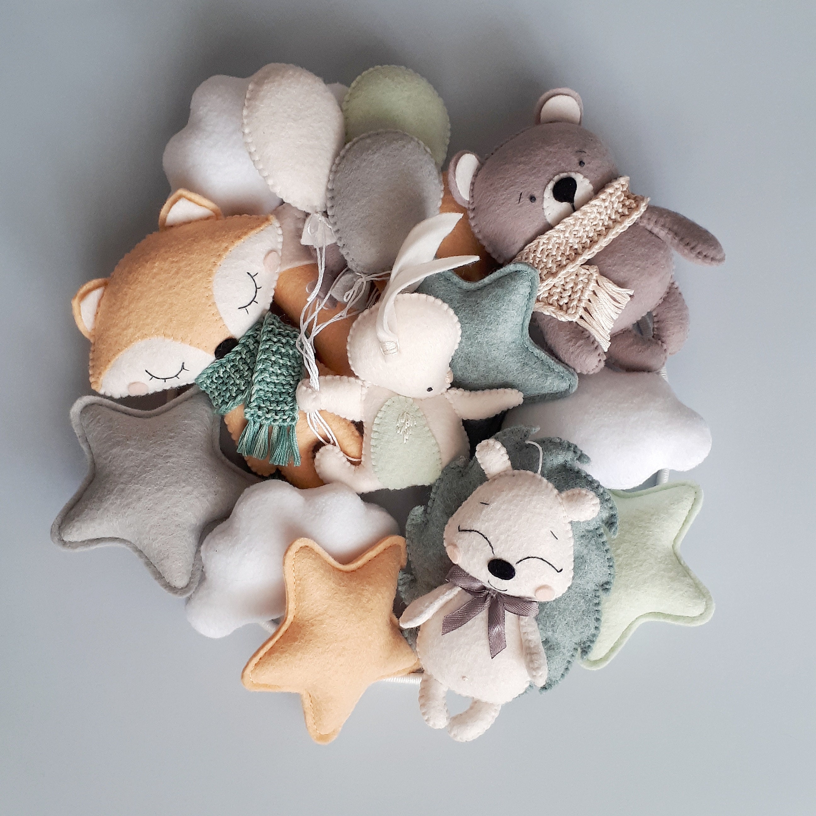 Woodland nursery Hanging baby mobile Woodland baby shower Etsy