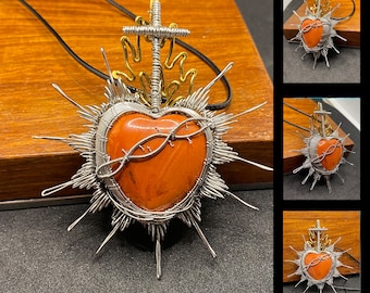 Sacred Heart Pendant Tutorial