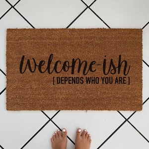 Welcome-ish doormat