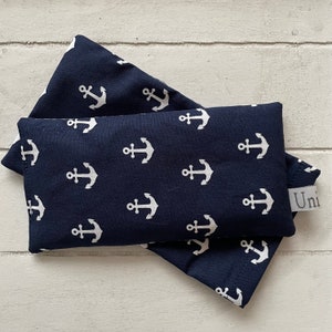 Small eye pillow with cover *Anchor* with rapeseed approx. 16 x 8 cm for meditation, relaxation, heat therapy, cold therapy incl. shipping