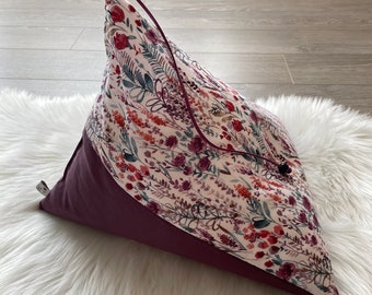 Coussin de lecture *Fleurs sauvages* coussin de tablette