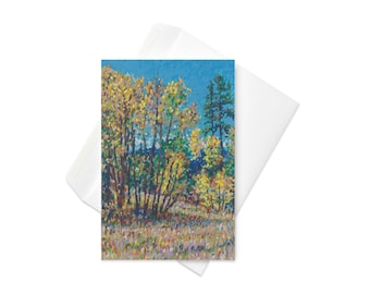 Aspen Grove - Greeting card - Impressionist Artwork