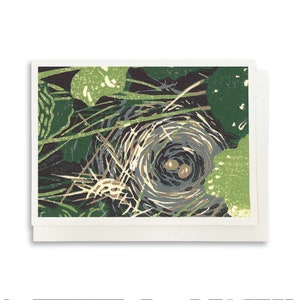 Bird's Nest Blank Greeting Card