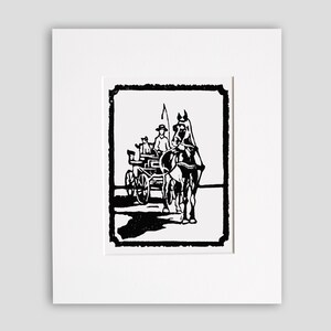 Mini Carriage Driver Original Block Print
