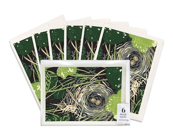 Set met blanco wenskaart Bird's Nest