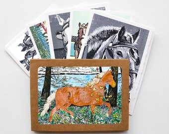 Assorted Horses of Mackinac Island Blank Greeting Card Boxed Set