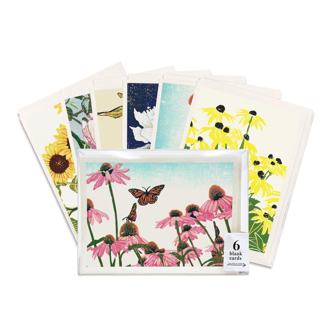 Assorted Flowers Blank Greeting Card Boxed Set - Etsy