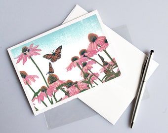 Coneflower Patch Blank Greeting Card