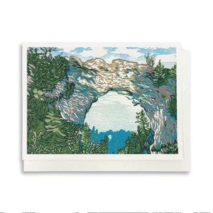 Arch Rock's Shadow Blank Greeting Card
