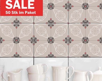 SALE: 60% Rabatt auf Retoureware / 14,80 cm x 14,80 cm Fliesenaufkleber