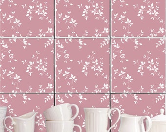 Tile stickers "Greta - rosé", 10 pieces