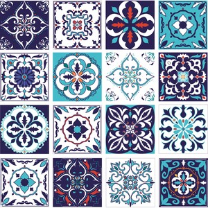 Tile stickers Patchwork Mathilda, 24 pieces image 2