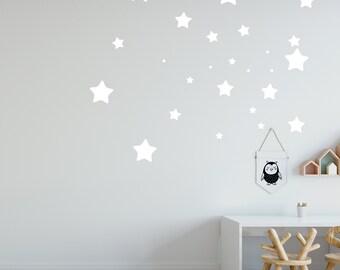 50x Wall Sticker Stars