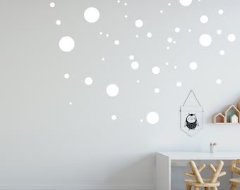 50x Autocollant mural DOTS