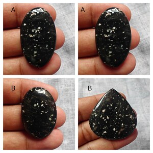 Natuurlijke sneeuwvlok cabochon edelsteen, losse designsteen, AAA topkwaliteit edelsteen hanger