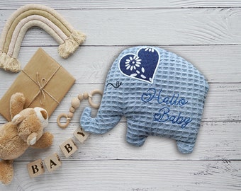 IMMEDIATELY AVAILABLE | Heat pad *Little elephant* made of cotton with welcome | Unique piece