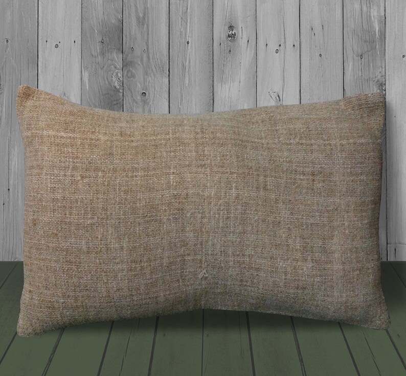 Tan Kilim Pillow Covers 16x24 Outdoor Throw Pillow Natural Etsy