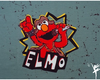 Sesamstrasse Elmo Jersey Panel 75 cm
