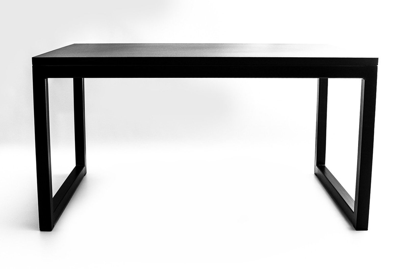 Black Coffee Table Bench Desk Industrial Furniture Board Etsy