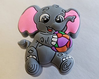 Soft Rubber/Vinyl Elephant Drawer Knob/ Cabinet Pull