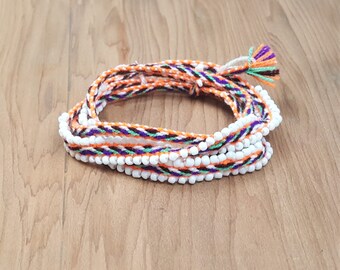 Boho Beaded Wrap Bracelet  Women, Men, Teenage
