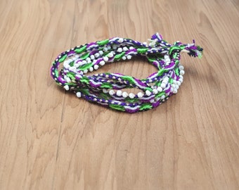 Boho Beaded Wrap Bracelet  Women, Men, Teenage