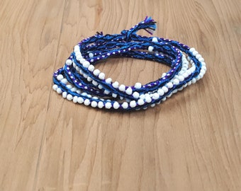 Boho Beaded Wrap Bracelet  Women, Men, Teenage